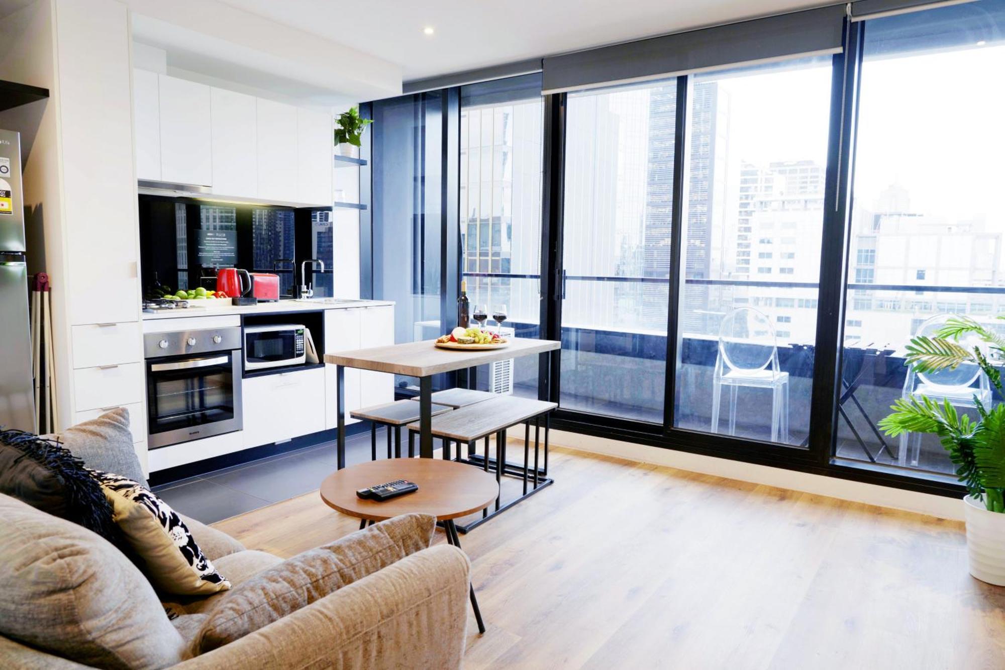 Aura On Flinders Serviced Apartments Melbourne Exteriér fotografie